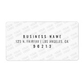 Uw Logo wordt automatisch lichter & herhalend Etiket (Voorkant)