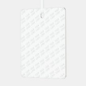 Uw Logo wordt automatisch lichter & herhalend Metalen Ornament (Voorkant links)