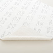 Uw Logo wordt automatisch lichter & herhalend Sherpa Deken (3/4)