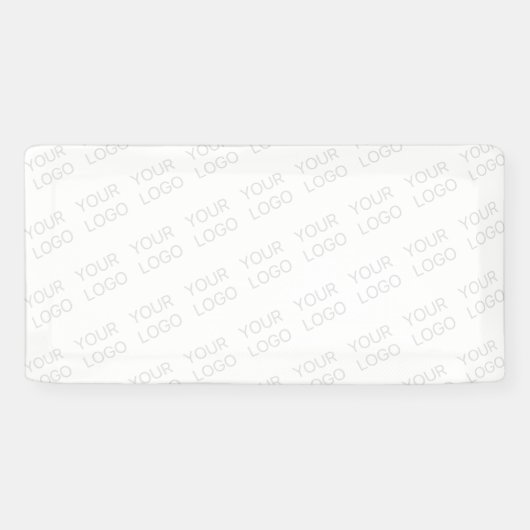 Uw Logo wordt automatisch lichter & herhalend Spandoek (Horizontaal)