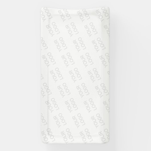 Uw Logo wordt automatisch lichter & herhalend Spandoek (Verticaal)