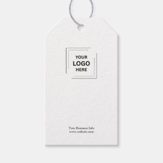 Uw Logo | Zakelijk Modern Minimalistisch Cadeaulabel