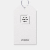 Uw Logo | Zakelijk Modern Minimalistisch Cadeaulabel (Achterkant)