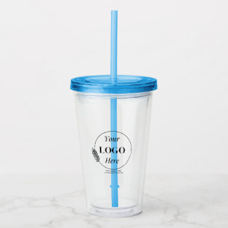 Uw Logo | Zakelijke minimalistische elegantie Acryl Drinkbeker