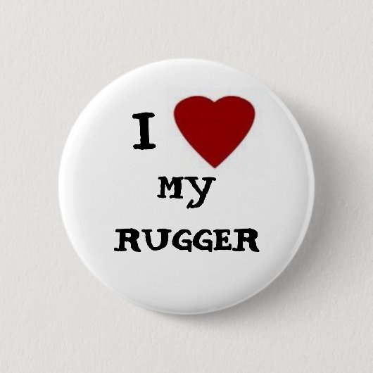 UW madison damesrugby Ronde Button 5,7 Cm (Voorkant)