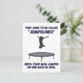 Uw Mamma vond de Trampoline uit Briefkaart (Staand voorkant)