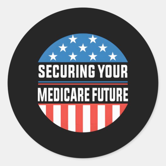 Uw Medicare Future Insurance Agent Mark beveiligen Ronde Sticker (Voorkant)