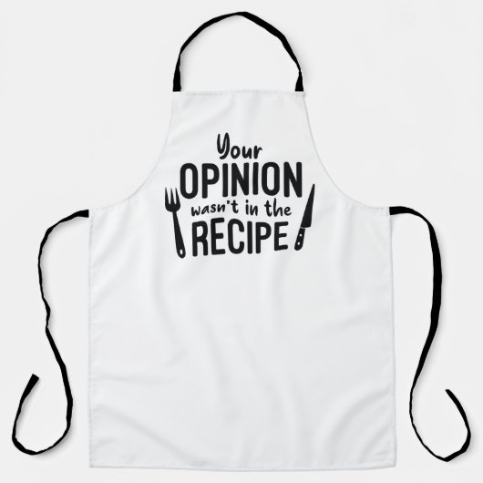 Uw mening was niet in de Ontvanger Schort (Voorkant)