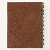 Uw merk, uw canvas: 8,5"x 11"gemerkt notitieboek (Achterkant)