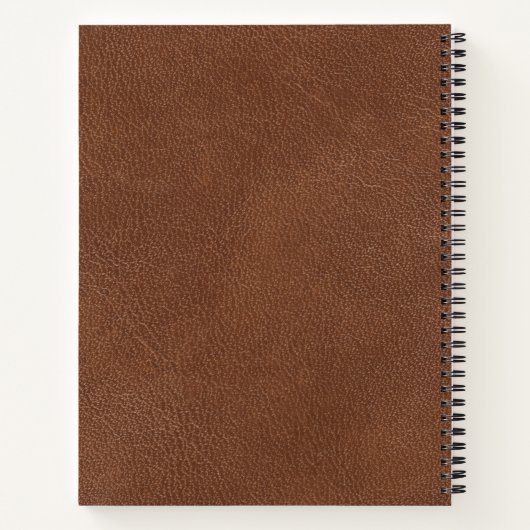 Uw merk, uw canvas: 8,5"x 11"gemerkt notitieboek (Achterkant)