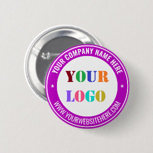 Uw merkpromotieknop voorbeeld ronde button 5,7 cm