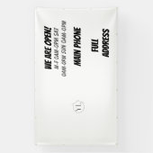 Uw minimale Logo-banner Spandoek (Verticaal)