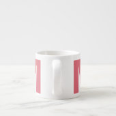 UW monogram en naam espresso mok (Achterkant)