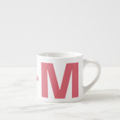 UW monogram en naam espresso mok (Rechts)