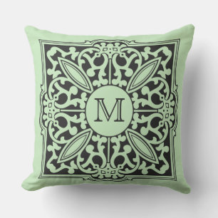 UW MONOGRAM in decoratieve lijst aangepaste kussen