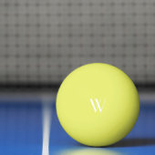 Uw monogram in geel pingpongballen (Net)