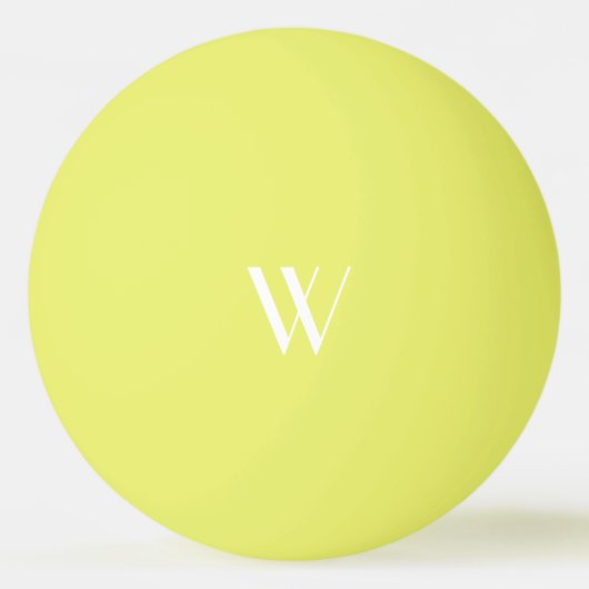 Uw monogram in geel pingpongballen (Voorkant)