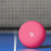 Uw monogram in roze pingpongballen (Net)