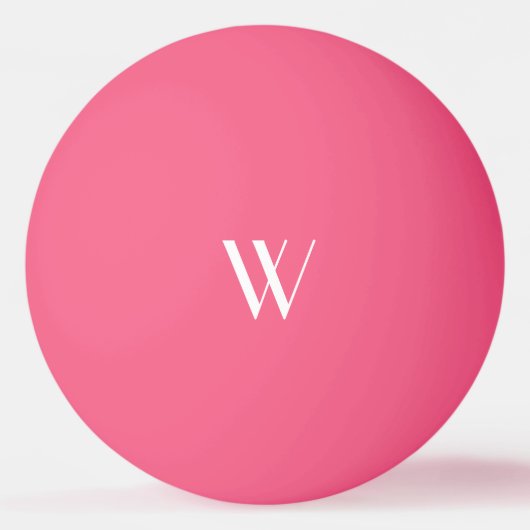 Uw monogram in roze pingpongballen (Voorkant)