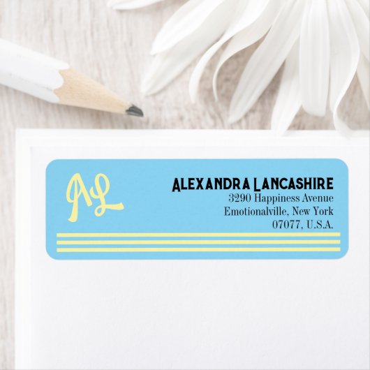 Uw monogram labels - veelkleurig (Insitu)