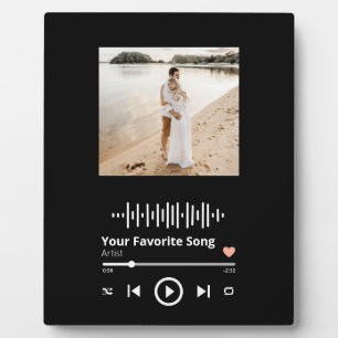 Uw mooie moment en favoriete zong samen fotoplaat