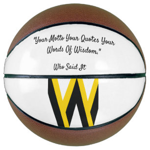 Uw motto citeert uw woorden van wijsheid basketbal