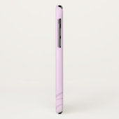 Uw naam Orchidee bloem roze iphone hoes (Achterkant/links)