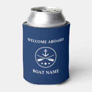 Uw naam van de boot onthaal Aboard Anchor & Oars N Blikjeskoeler