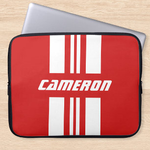 Uw naam volledig op maat gemaakte kleuren racing s laptop sleeve