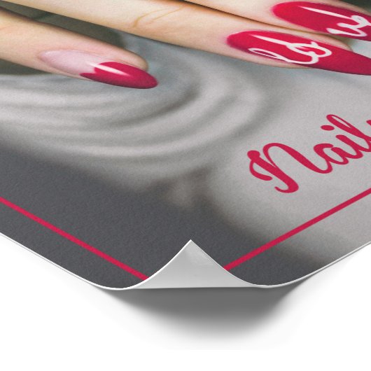 Uw nagels zijn uw eerste behoefte, nagelsalon deco poster (Hoek)