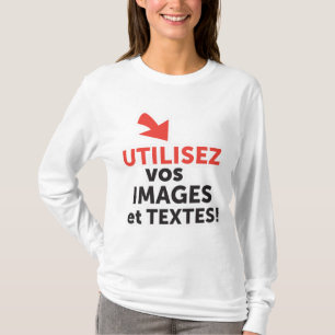 Uw online DIY-ontwerpers in het Frans afdrukken T-shirt