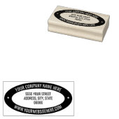 Uw Ontwerp Aangepaste Adres Kleur Ovaal Rubber Sta Rubberstempel (Gestempeld)