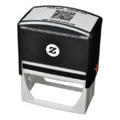 Uw ontwerp aangepaste tekst en QR-code stempel voo (Product)