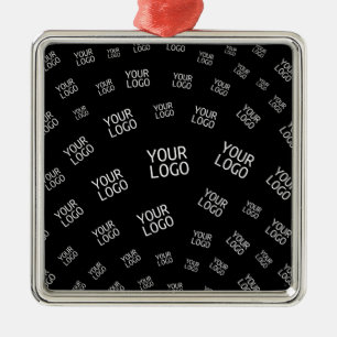 Uw ontwerp, foto of zakelijke Logo willekeurig bet Metalen Ornament