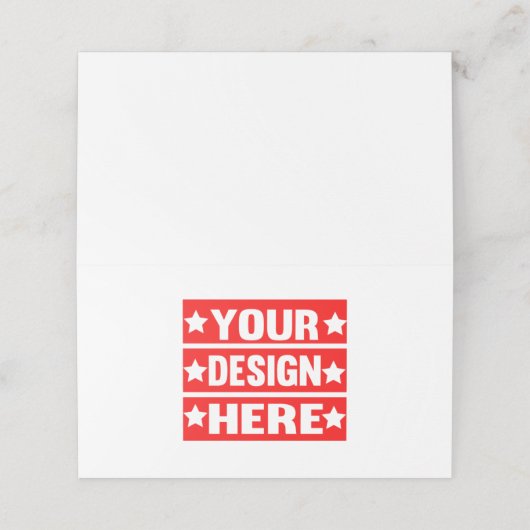 Uw ontwerp hier Aangepast (Buitenkant ongevouwen)