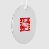 Uw ontwerp hier Aangepast Ornament (voorkant)