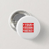 Uw ontwerp hier Aangepast Ronde Button 3,2 Cm (Voorkant /achterkant)