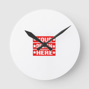 Uw ontwerp hier Aangepast Ronde Klok