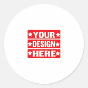 Uw ontwerp hier Aangepast Ronde Sticker
