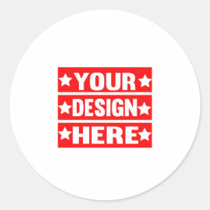 Uw ontwerp hier Aangepast Ronde Sticker