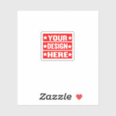 Uw ontwerp hier Aangepast Sticker (Vel)