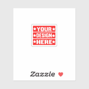 Uw ontwerp hier Aangepast Sticker