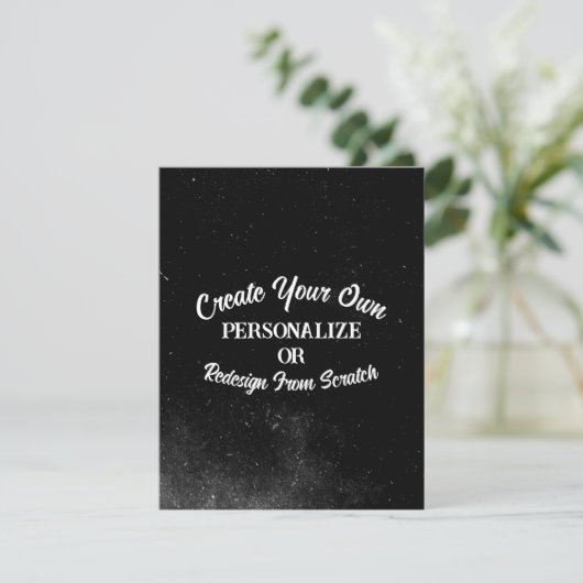Uw ontwerp hier - Creëer uw eigen ontwerp RSVP Kaartje (Staand voorkant)