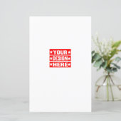 Uw ontwerp hier Custom Recept Kaart (Staand voorkant)