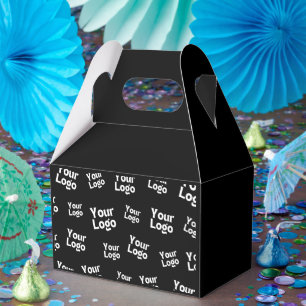 Uw ontwerp of bedrijfslogo willekeurige plaatsin bedankdoosjes