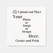 Uw ontwerp of foto uploaden servet (Voorkant)