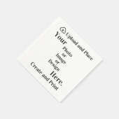 Uw ontwerp of foto uploaden servet (Hoek)