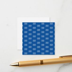 Uw ontwerp of zakelijke Logo Blauw betegeld patr Informatiekaartje