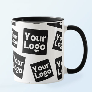 Uw ontwerp of zakelijke Logo Willekeurige plaats Mok