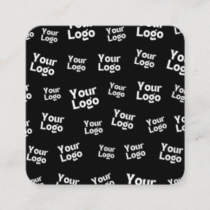 Uw ontwerp of zakelijke Logo Willekeurige plaats Vierkante Visitekaartje